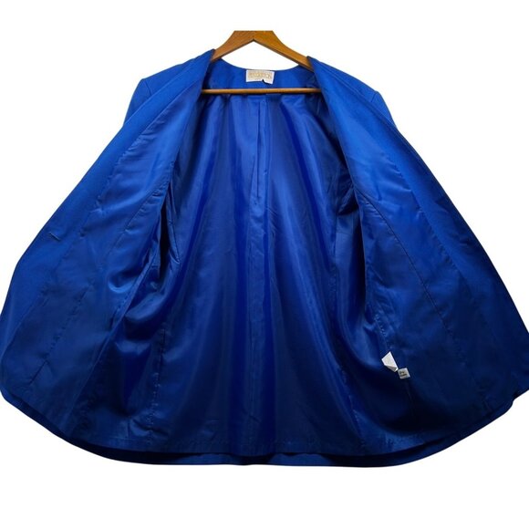 Pendleton Sophisticates Blazer Women’s Quiet Luxe Royal Blue Career Jacket Sz 16 - Picture 3 of 6